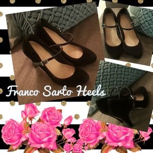 Franco Sarto Suede Heels
